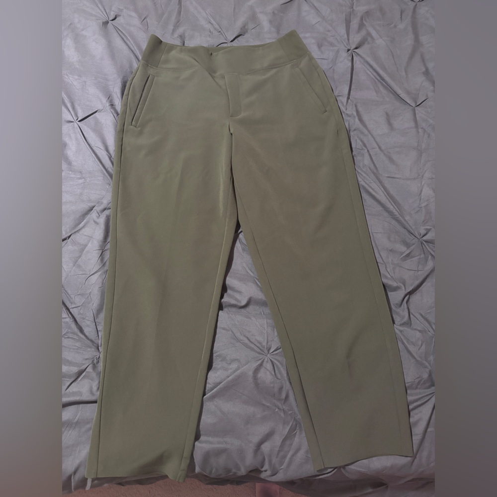 Athleta size 12 brooklyn pants green